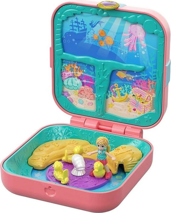 Mattel Polly Pocket - Verborgene Schätze Meerjungfrauenbucht
