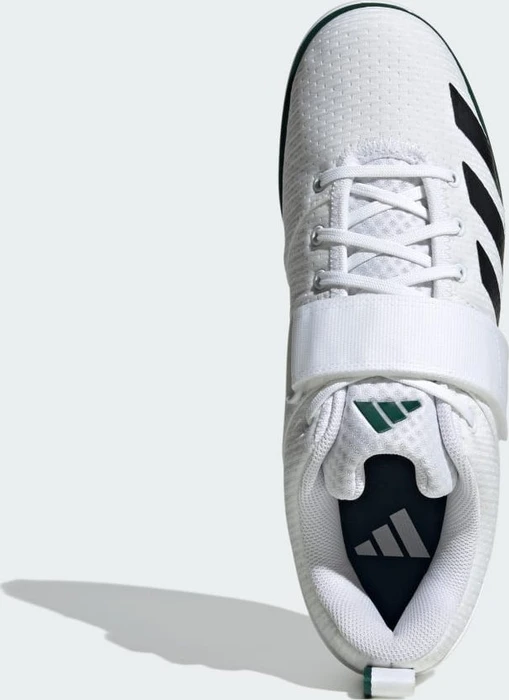 adidas Powerlift 5 cloud white/core black/collegiate green