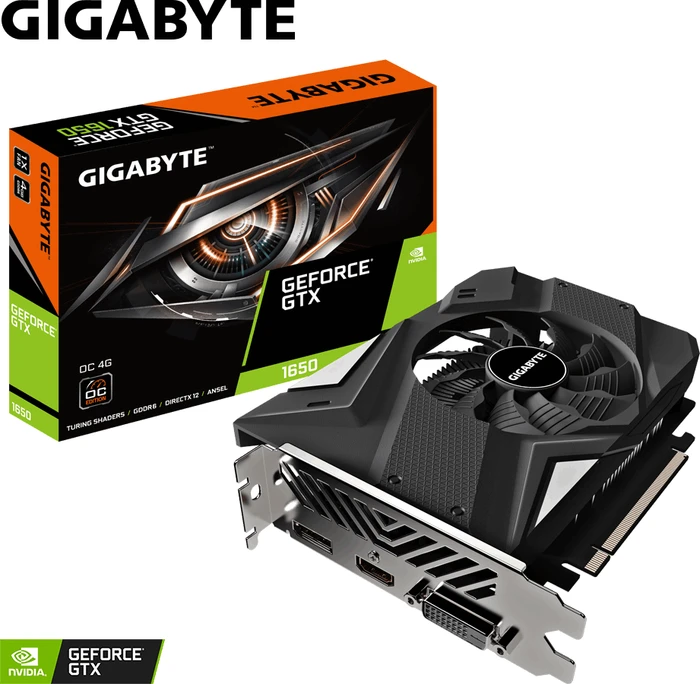 GIGABYTE GeForce GTX 1650 D6 OC 4G (Rev. 2.0), 4GB GDDR6, DVI, HDMI, DP