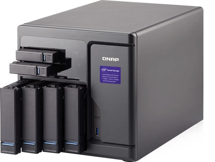 QNAP TVS-682-i3-8G, 8GB RAM, 4x RJ-45 1000Base-T, 5x USB-A 3.0