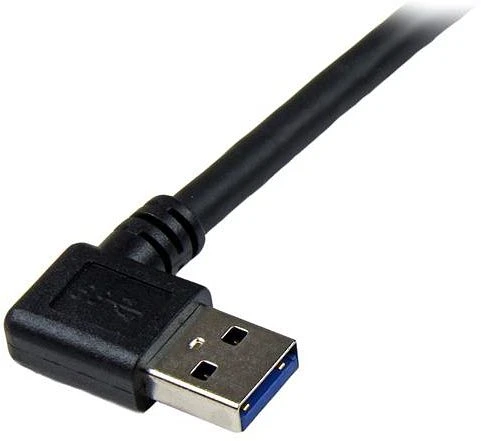 StarTech USB3SAB1MRA, USB 3.0 Kabel A/B, rechts gewinkelt/gerade, schwarz, 1m