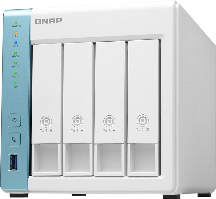 QNAP Turbo Station TS-431K 8TB, 1GB RAM, 2x RJ-45 1000Base-T, 3x USB-A 3.0