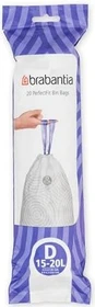 Brabantia PerfectFit Müllbeutel Typ D 15-20l, 20 Stück