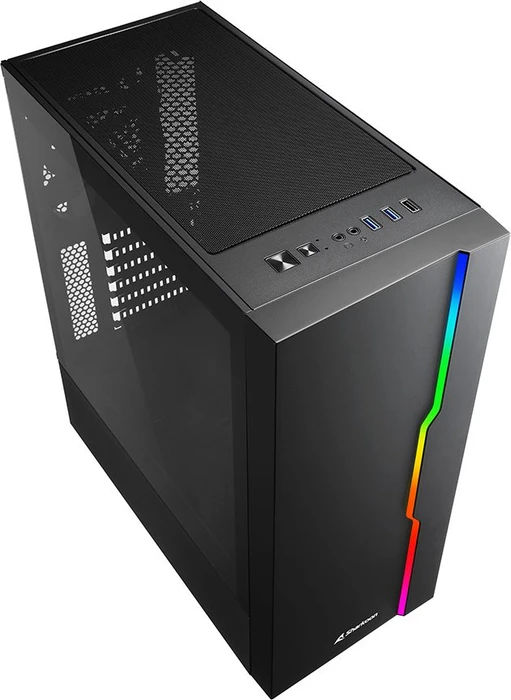 Sharkoon RGB Slider, Glasfenster