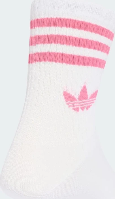 adidas 3-Streifen Crew Socken bliss pink/clear pink/pink fusion, 3 Paare
