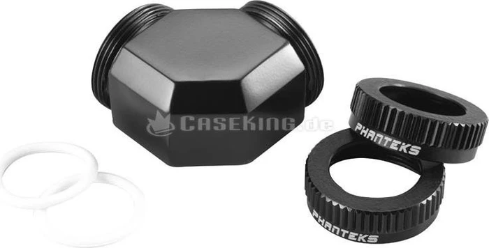 Phanteks Glacier Verbinder für Rohre 90° 16mm schwarz