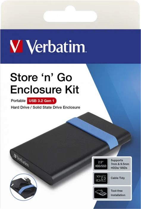 Verbatim Store 'n' Go 2.5" Gehäuse-Kit, USB 3.0 Micro-B (53106) – Bild 12