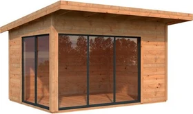 Palmako Andrea 11.2m² Slide Gartenhaus grau tauchgrundiert