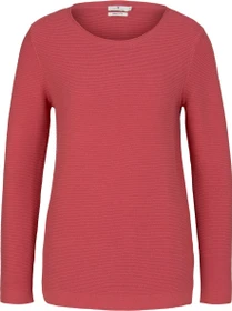 Tom Tailor Rundhalsausschnitt Strickpullover cozy pink (Damen)