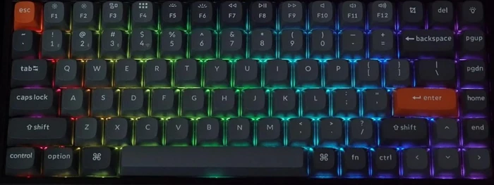Keychron K2 Max, 75%, PBT, schwarz/grau, LEDs RGB, hot-swap, Keychron Super BANANA, USB/Bluetooth, US