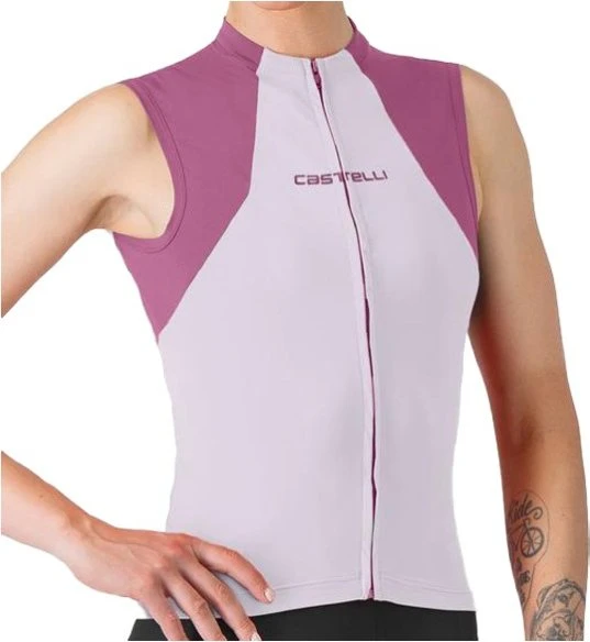 Castelli Sole Sleeveless Trikot ärmellos purple mist/deep purple (Damen)