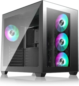 Raijintek Paean C7 TG4 Black, schwarz, Glasfenster
