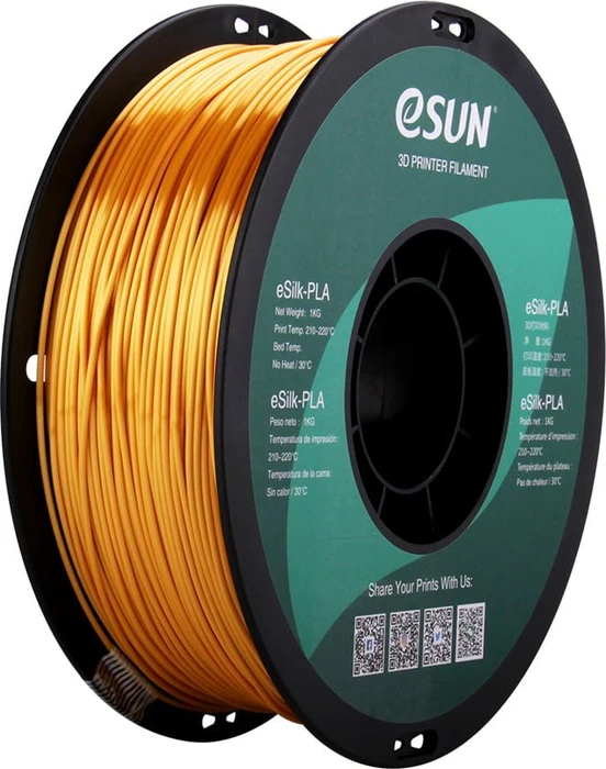 eSUN eSilk-PLA, gold, Spule, 1.75mm, 1.00kg