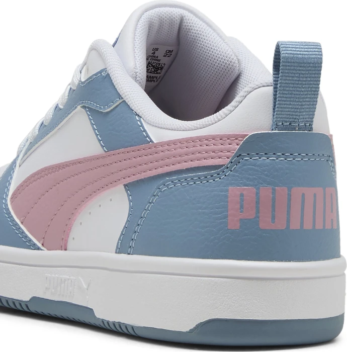 Puma Rebound V6 Lo puma white/poised pink/cool blue (Junior)