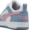 Puma Rebound V6 Lo puma white/poised pink/cool blue (Junior) Vorschaubild