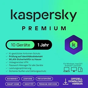 Kaspersky Lab Premium, 10 User, 1 Jahr, ESD (multilingual) (Multi-Device) (KL1047GDKFS)