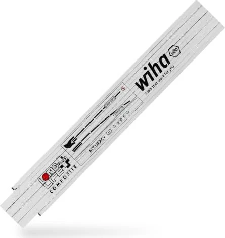 Wiha Longlife Plus Composite Gliedermaßstab 2m rot/schwarz