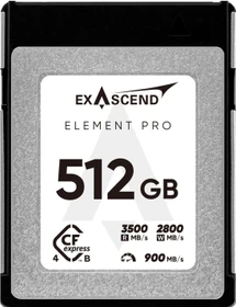 Exascend Element Pro R3500/W2800 CFexpress 4.0 Type B 512GB