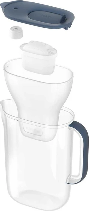 Brita Style Essential Tischwasserfilter inkl. Kartusche Pro steinblau