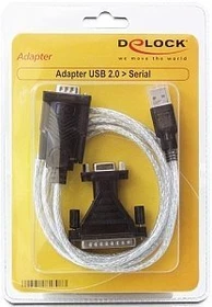 DeLOCK USB 2.0 auf seriell Adapter DB9/DB25 (61308)