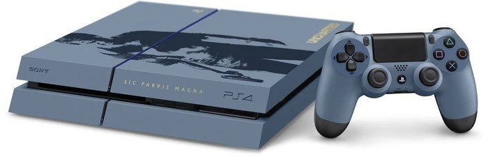 Sony PlayStation 4 - 1TB Uncharted 4: A Thief's End Limited Edition Bundle grau/blau