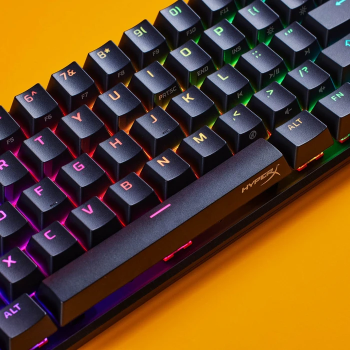 HP HyperX Alloy Origins 65, LEDs RGB, HyperX AQUA, USB, US
