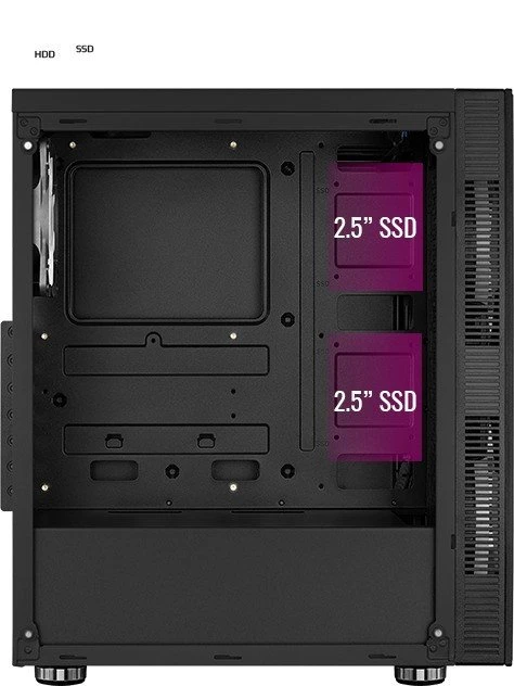 AeroCool Python, Glasfenster