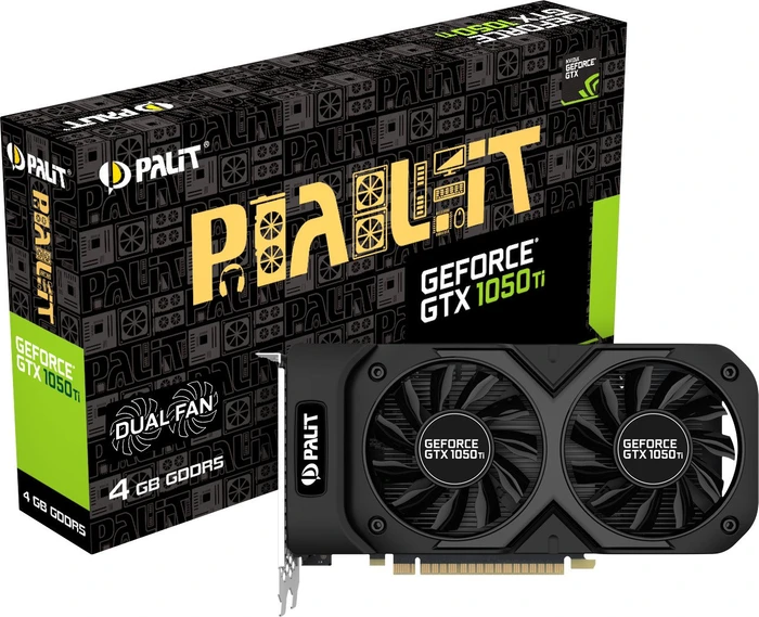 Palit GeForce GTX 1050 Ti Dual, 4GB GDDR5, DVI, HDMI, DP