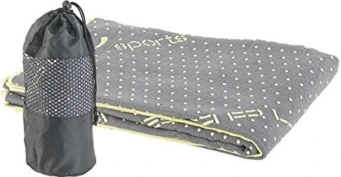 Pearl 2in1 Mikrofaser Yoga Handtuch grau