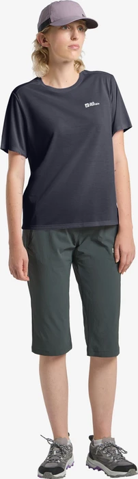 Jack Wolfskin Vonnan S|s Funktionsshirt kurzarm graphite (Damen)