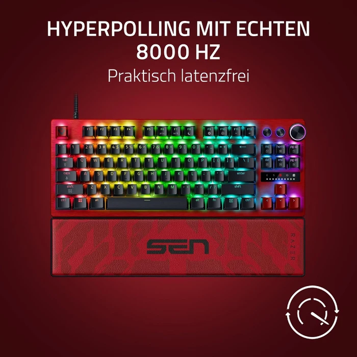 Razer Huntsman V3 Pro Tenkeyless 8KHz, Sentinels Edition, LEDs RGB, Razer Analog Optical Switch Gen-2, USB, US