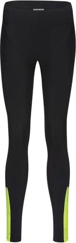 Gore Wear Swiftride Thermo Tights Fahrradhose lang black/neon yellow (Damen)