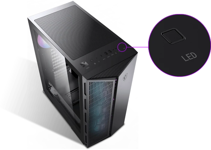 MSI MPG Gungnir 111R, Glasfenster