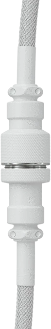 Glorious Coiled Cable USB-C auf USB-A, Tastaturkabel (Spiral-Textilkabel), 1.37m, Ghost White
