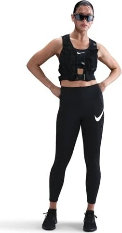 Nike Tempo Swoosh Dri-FIT Laufhose 7/8 schwarz (Damen)