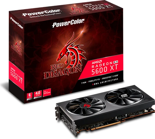 PowerColor Red Dragon Radeon RX 5600 XT, 6GB GDDR6, HDMI, 3x DP