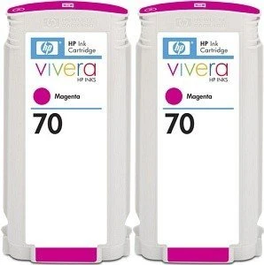 HP Tinte 70 magenta, 2er-Pack
