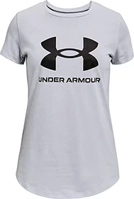 Under Armour Sportstyle Funktionsshirt kurzarm mod gray light heather/black (Junior)
