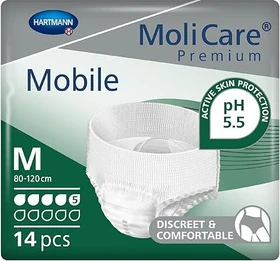 Hartmann MoliCare Premium Mobile 5 Tropfen Schutzhose Größe M,    14 Stück