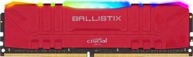 Crucial Ballistix RGB rot UDIMM 32GB, DDR4-3200, CL16-18-18-36, 2RX8