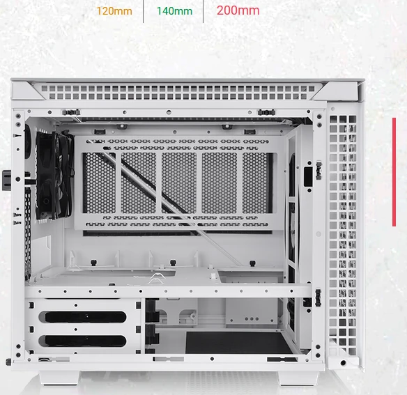 Thermaltake Divider 200 TG Snow Edition, weiß, Glasfenster