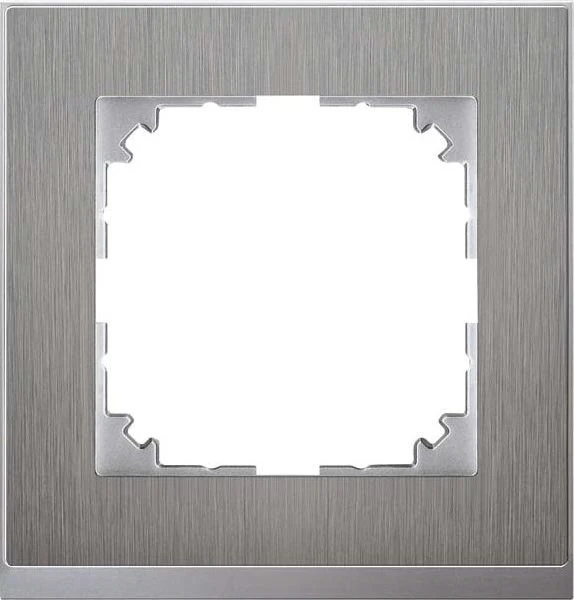 Merten M-Pure Rahmen 1fach, Edelstahl/aluminium