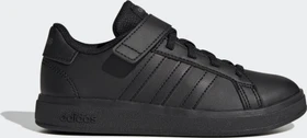 adidas Grand Court Court Elastic Lace and Top Strap core black/grey six (Junior)