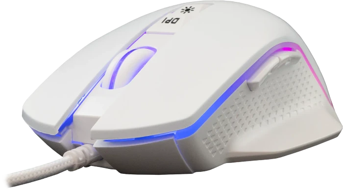White Shark Gareth White Gaming Mouse, weiß, USB