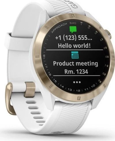 Garmin Approach S40 GPS-Golfuhr light gold/white