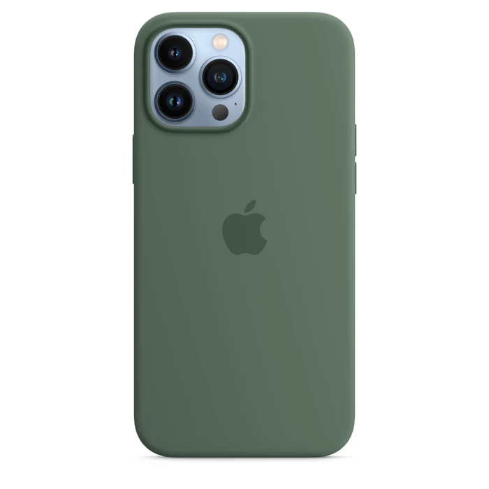 Apple Silikon Case mit MagSafe für iPhone 13 Pro Max Eukalyptus