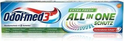 Odol-med3 Fresh Mint Zahnpflegekaugummis, 12 Stück