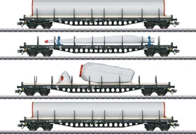 Märklin - Spur H0 Güterwagenset - Rungenwagen-Set Windkraft