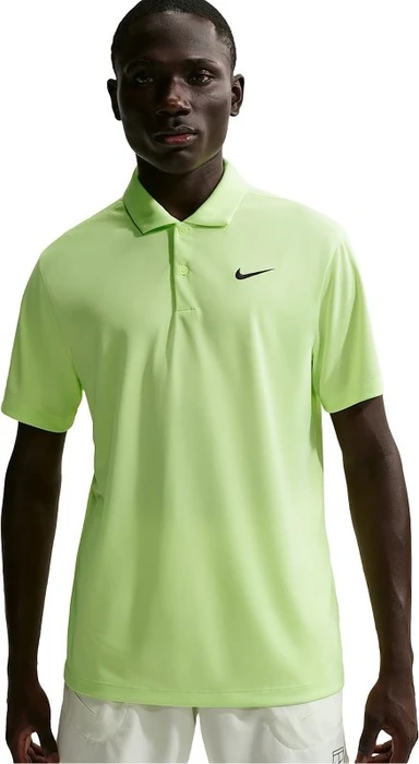 Nike Court Dri-FIT Tennis Funktionsshirt kurzarm light liquid lime/black (Herren)