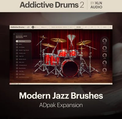 XLN Audio ADpak Modern Jazz Brushes Plugin für Addictive Drums (englisch) (PC/MAC)
